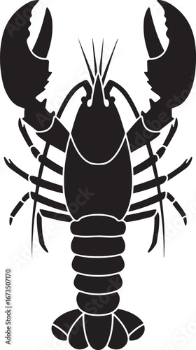 Lobster Silhouette Illustration