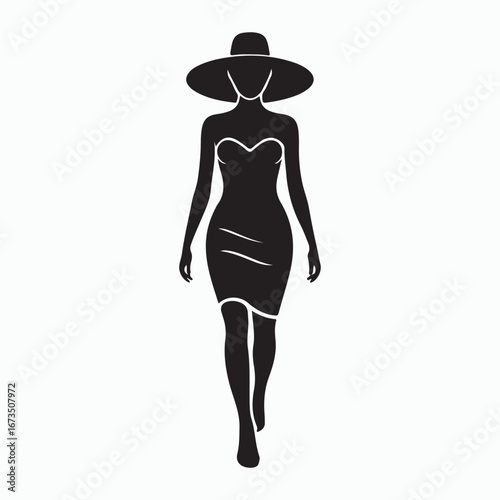 Catwalk Fashion Runway Solid Icon Design