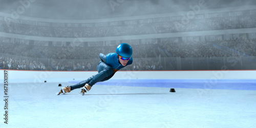 Short Track Speed ​​Skating.