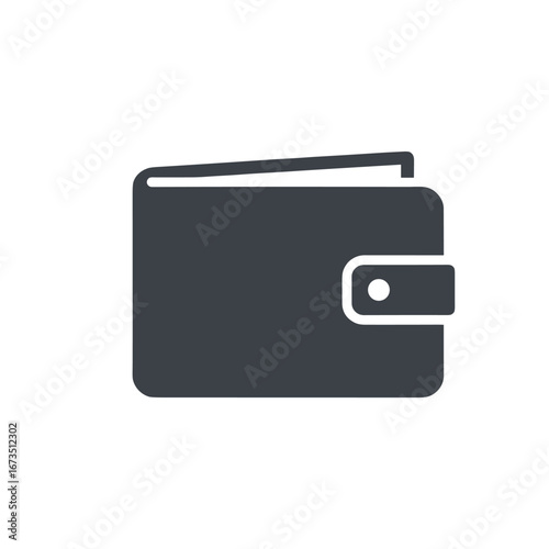 Wallet holding money representing financial security and personal finance in simple, clean style, conveying a sense of savings and monetary management.