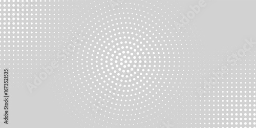Dot white gray wave light technology texture background. Abstract big data digital halftone summer best seller