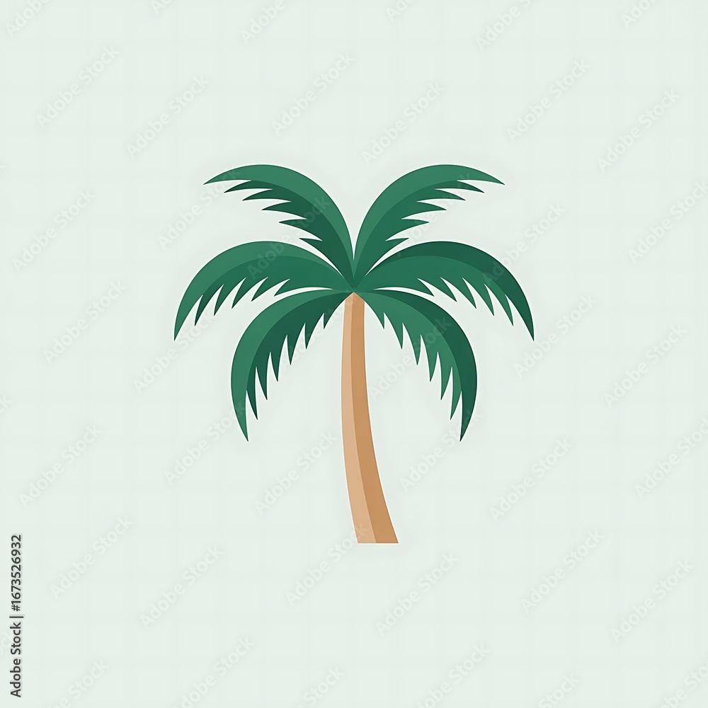 Obraz premium palm tree vector illustration