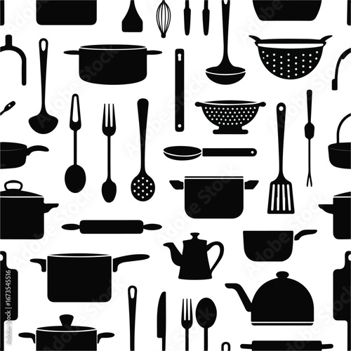  vector illustration of kitchen utensils and cooking tools set, vintage-style drawing clip art collection on a white background, doodle-style sketch.