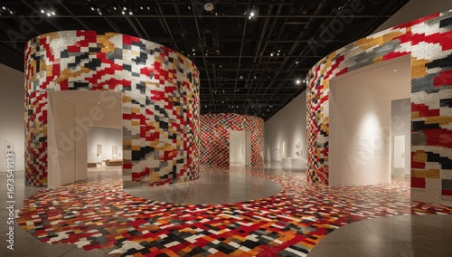 Abstract Interior Art Installation