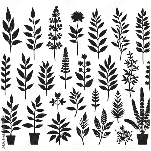 field silhouette Background material, Flowering plant