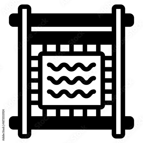 Traditional Weaving Pattern Illustration