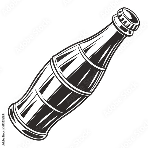 wine bottle vector illustration
