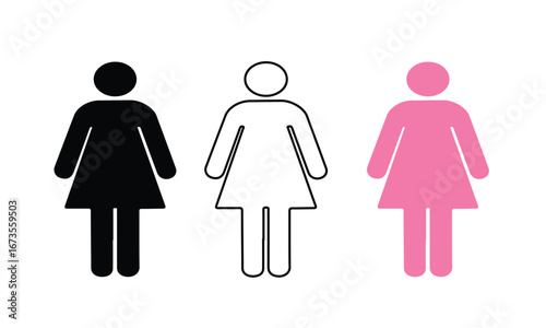 woman stick figureicon