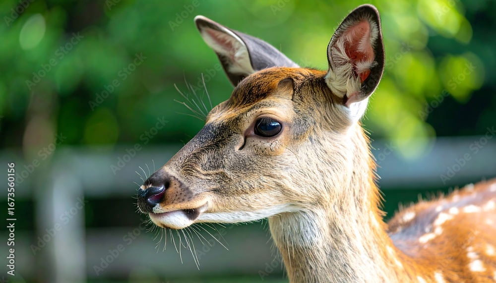 Fototapeta premium Close-up of a fawn's profile
