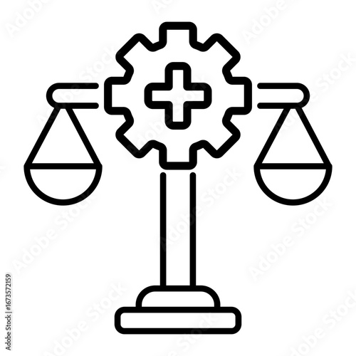 Medical Ethics Icon Vector Illustratio, White Background