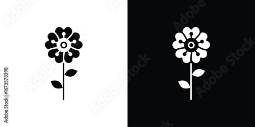 Wild rose icons, emblem logo or badge designs.