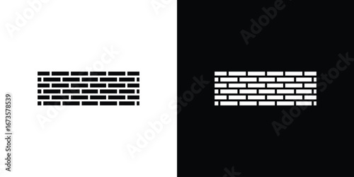 Wall icons, emblem logo or badge designs.