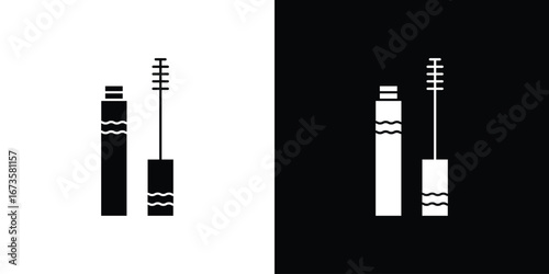 Mascara icons, emblem logo or badge designs.