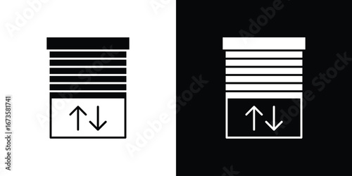 Jalousie icons, emblem logo or badge designs.