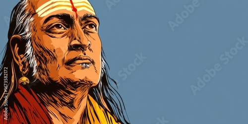 Adi Shankaracharya Illustration