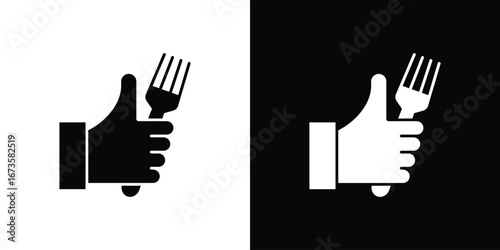 Good food icons, emblem logo or badge designs.