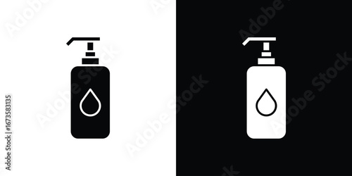 Face cleanser icons, emblem logo or badge designs.