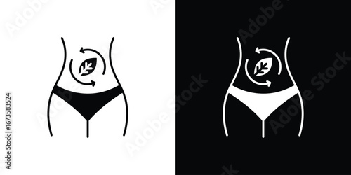 Detox icons, emblem logo or badge designs.
