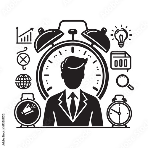 Alarm Clock Business Productivity Icon