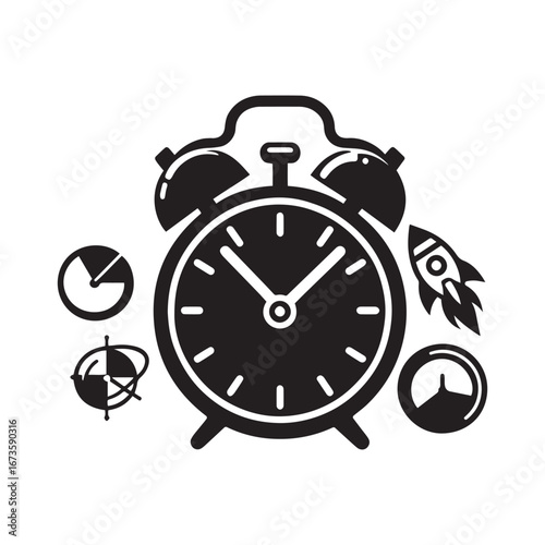 Alarm Clock Business Productivity Icon