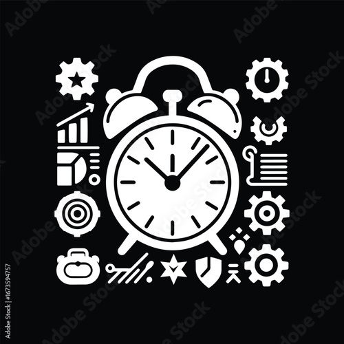 Alarm Clock Business Productivity Icon