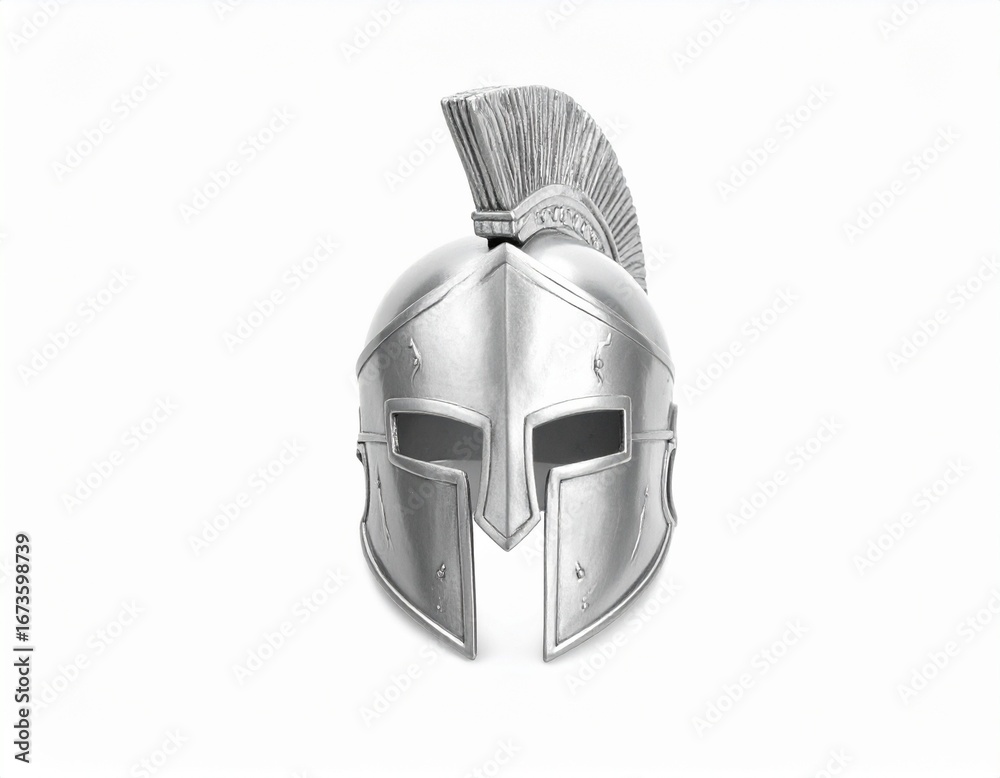 Obraz premium Ancient warrior helmet, symbol of strength and courage