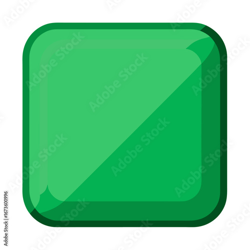 Green diamond gemstone isolated on white background