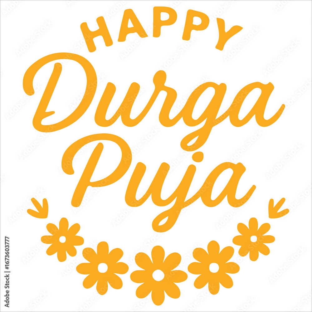 Fototapeta premium durga puja typography,Durga Puja festival typography designs,Collection of stylized durga maa faces with trident and text happy durga puja,