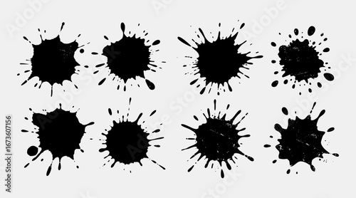 paint splatter templates for design decoration