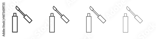 Lip gloss icon symbol. Vector isolated illustration.