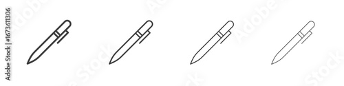 Fountain pen icon symbol. Vector isolated illustration.