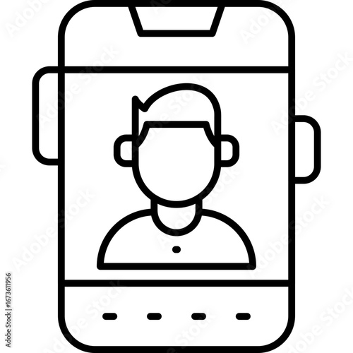 Video Call Icon Vector Element