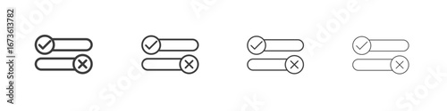 Boolean icon symbol. Vector isolated illustration.