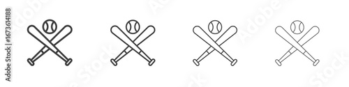 Baseball icon symbol. Vector isolated illustration.