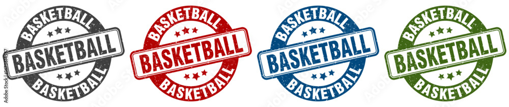 basketball stamp. basketball round stamp set isolated on white background basketball stamp. basketball round stamp set isolated on white background