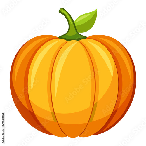 A classic carved jack o lantern with a friendly spooky face isolated on white background isolated on transparent background