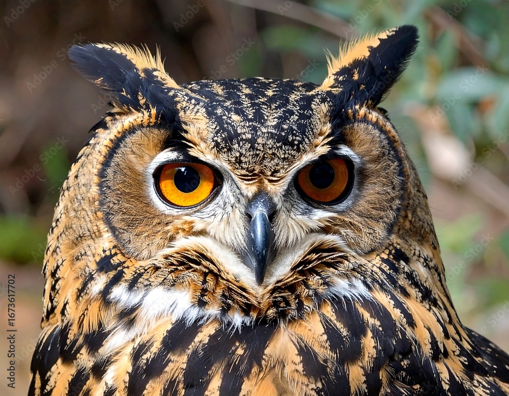 Fototapeta premium Close-up of an owl's face