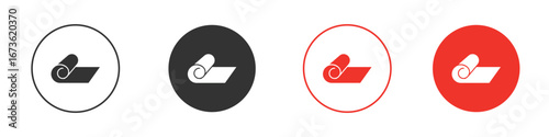 Yoga mat icon symbol for your website design, logo, app, UI.
