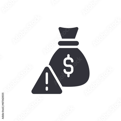 Monetary Risk Illustration Representing Financial Peril And Economic Instability