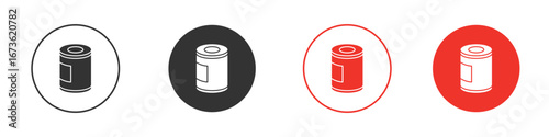 Tin can icon symbol for your website design, logo, app, UI.
