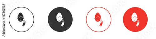 Spray on face icon symbol for your website design, logo, app, UI.