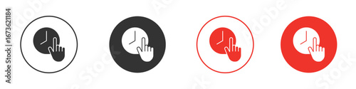Specify at time icon symbol for your website design, logo, app, UI.
