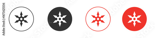 Shuriken icon symbol for your website design, logo, app, UI.