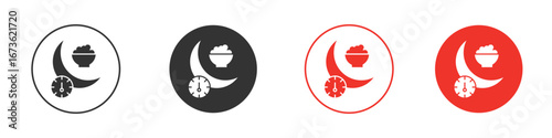 Ramadan iftar icon symbol for your website design, logo, app, UI.