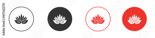 Mask for brazil carnival celebration icon symbol for your website design, logo, app, UI.