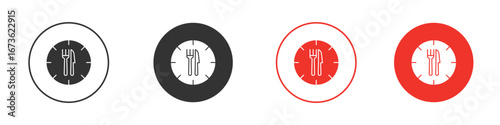 Lunch time icon symbol for your website design, logo, app, UI.