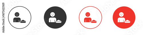 Lack of appsetite icon symbol for your website design, logo, app, UI.