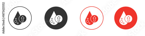 High cholesterol icon symbol for your website design, logo, app, UI.