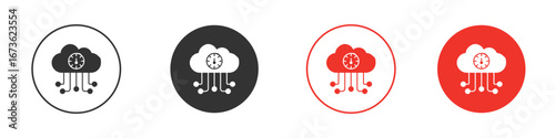 High server uptime icon symbol for your website design, logo, app, UI.