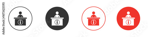 Help desk information icon symbol for your website design, logo, app, UI.